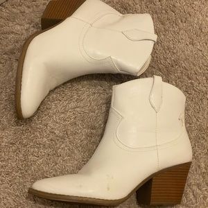 White Cowgirl Booties